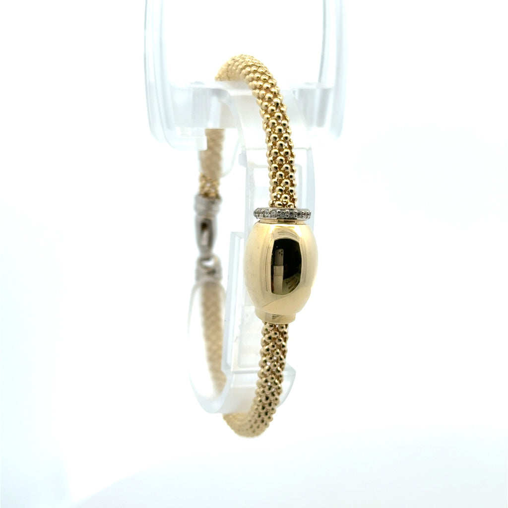Bracelet Jessica with Oval Detail 5mm 7.5" 10K
