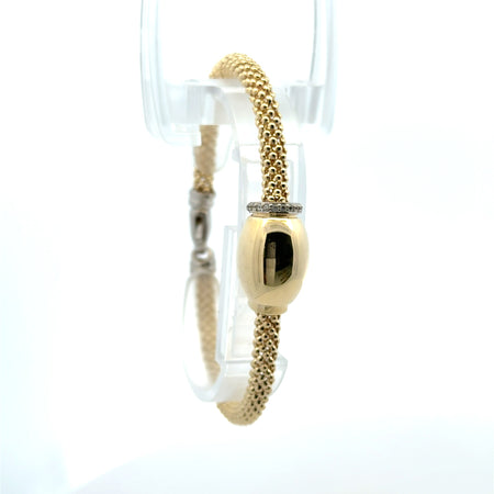 Bracelet Jessica with Oval Detail 5mm 7.5" 10K