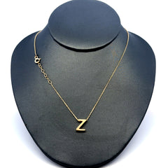 Chain Uppercase Initial 'Z' 0.5mm 18" 14K
