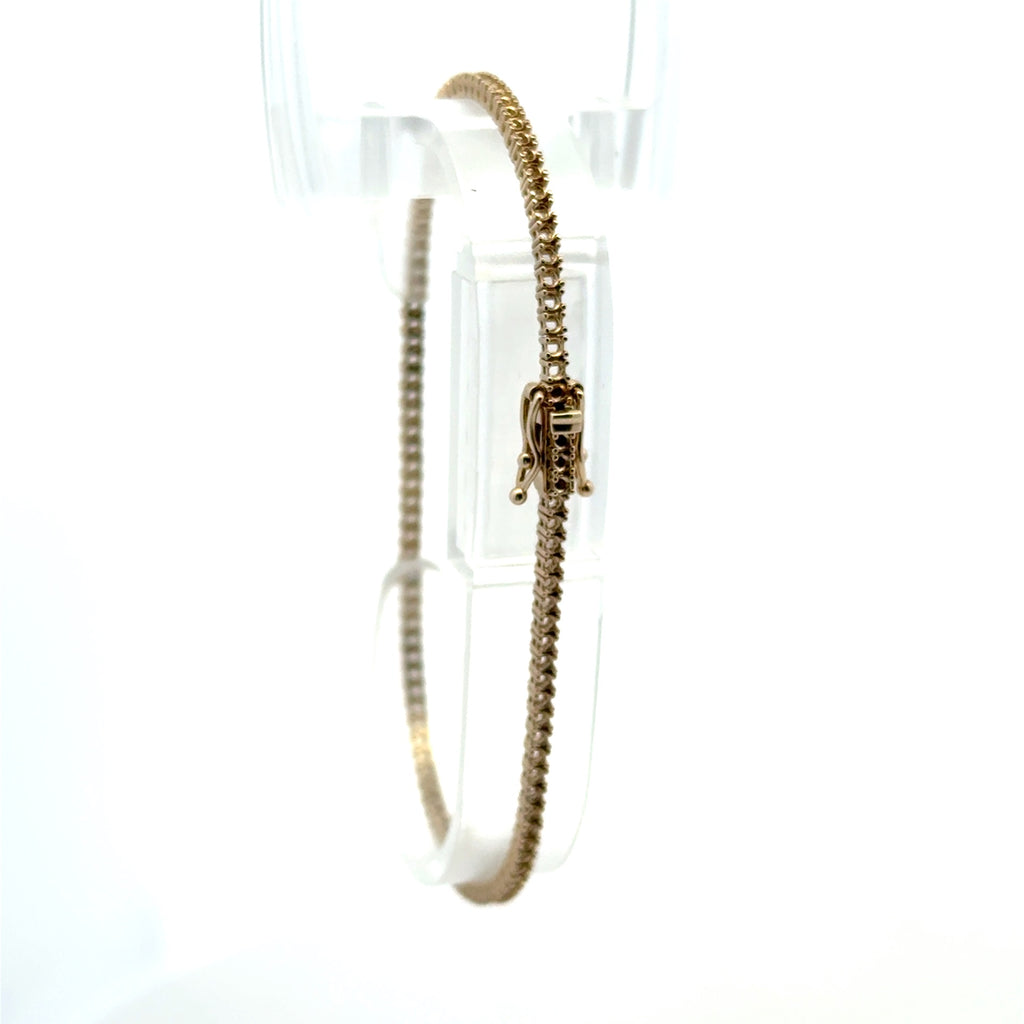 Bracelet Tennis without Stones White Gold 2mm 7.5" 10K