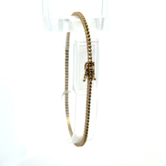Bracelet Tennis without Stones White Gold 2mm 7" 10K