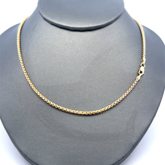 Chain Rounded Box Link 2mm 16" 14K