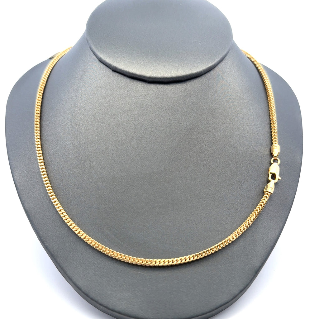 Chain Hollow Franco  2mm 18" 14K