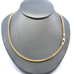 Chain Hollow Franco  2mm 18" 14K