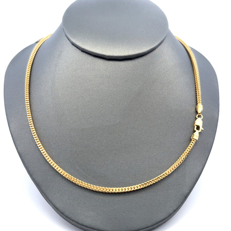 Chain Hollow Franco  2mm 16" 14K