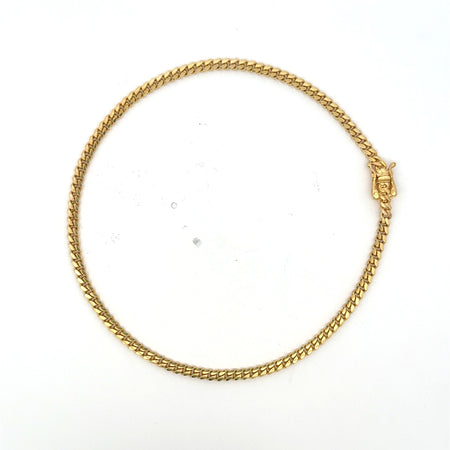 Anklet Cuban Link 3mm 11" 14K