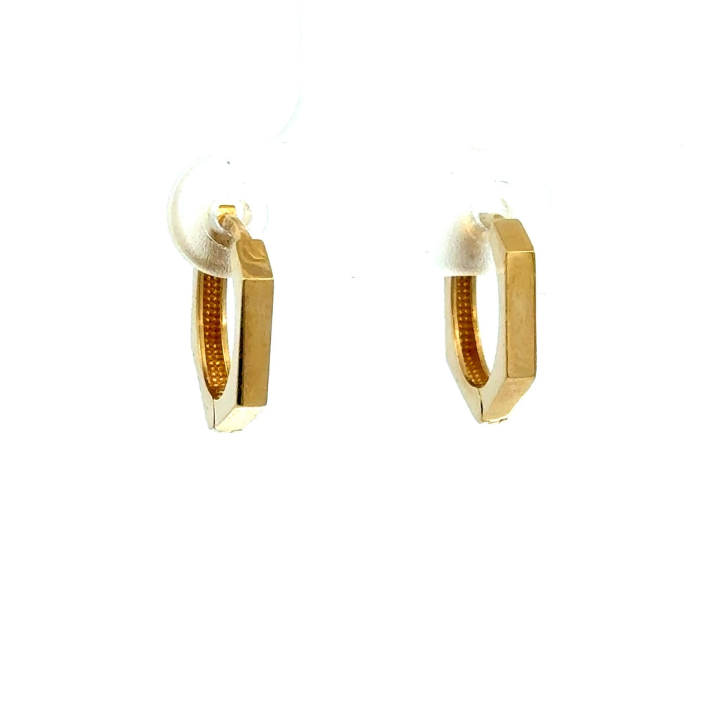 Earrings Stylish Hoops 12.5 2mm 10K