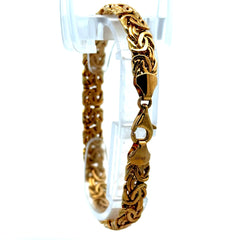 Bracelet Byzantine 8.5mm 7.5" 14K