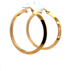 Earrings Plain Hoops 51.5 4mm 14K
