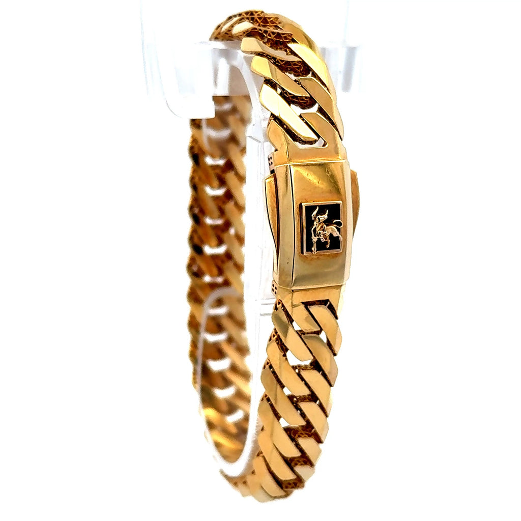 Bracelet Bull 11.5mm 8" 10K