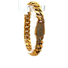 Bracelet Monaco 9.5mm 7.5" 14K