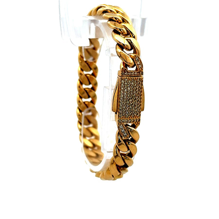 Bracelet Monaco 9.5mm 7" 14K