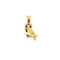 Pendant Red-Eyed Owl 28 10K