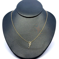 Chain Boston w Angel Wing Detail 0.5mm 18" 10K