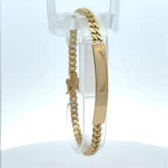 Bracelet ID Cuban Link 5mm 8" 10K