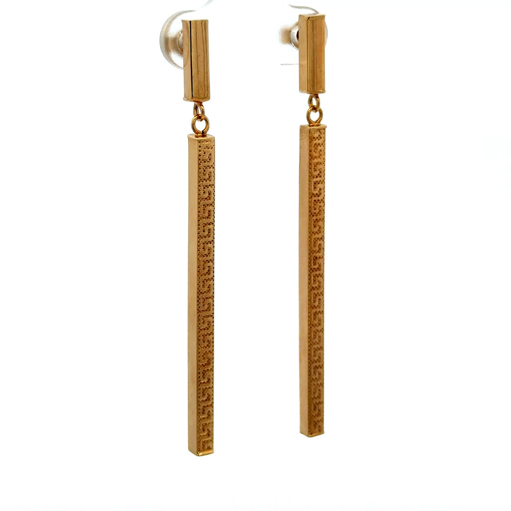 Earrings Pendant Bar 61 3mm 10K