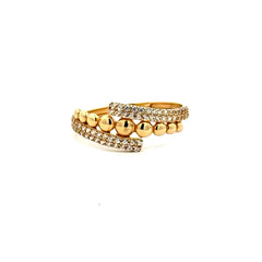 Ring Women's with CZ 7 1.5mm 10K