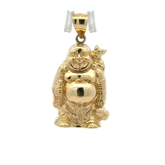 Pendant CZ Halo Seated Buddha 40.5 10K