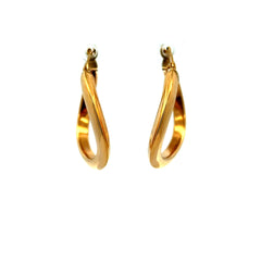 Earrings Twisted Hoops 26.5 3mm 10K