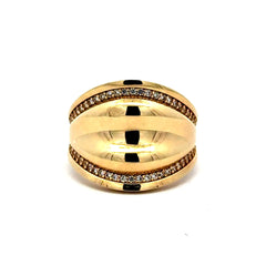 Ring Women's Symmetry & CZ 8 3mm 10K