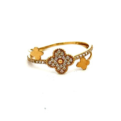 Ring Women's with CZ 7 1mm 10K