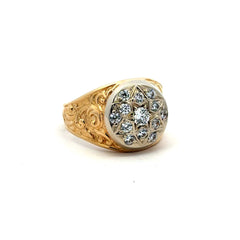 Ring Rosetta  11.5 4.5mm 14K
