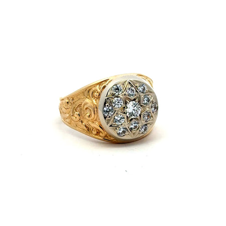 Ring Rosetta  11.5 4.5mm 14K