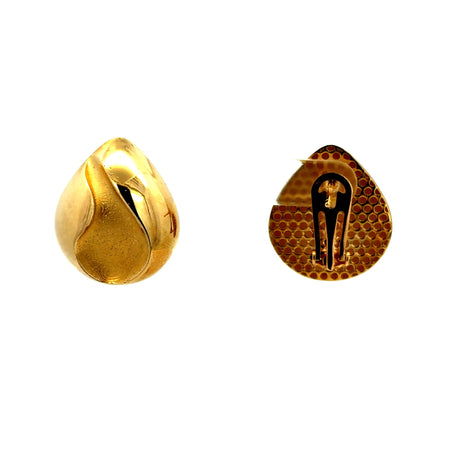 Earrings Omega Lock 25 21mm 10K