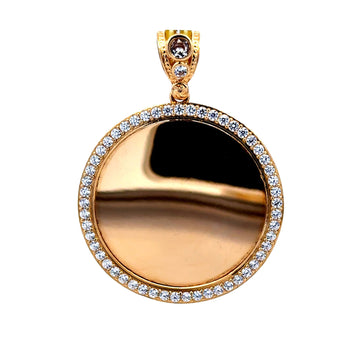 Pendant Memory with CZ Bezel 52.5 14K