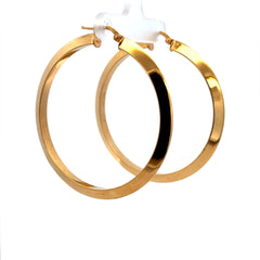 Earrings Plain Hoops 51.5 4mm 14K