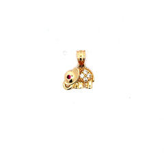 Pendant Elephant with CZ 16 14K