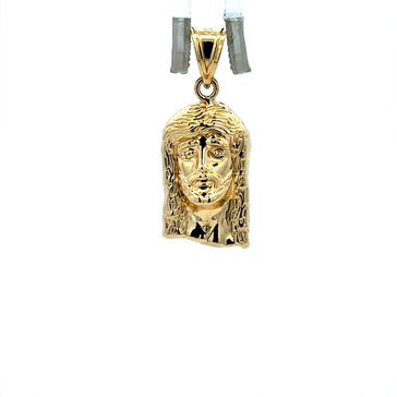 Pendant Jesus Face with Crown of Thorns 28 10K