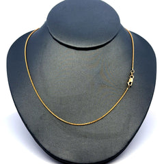 Chain Wheat Spiga Link 1mm 16" 14K