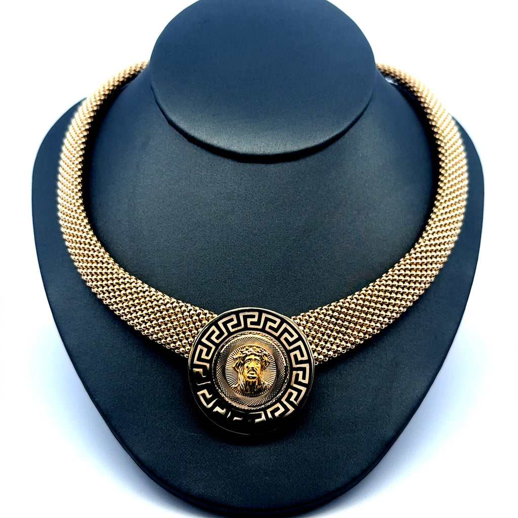 Necklaces Jessica with Religious Medallion 30mm 18" 10K