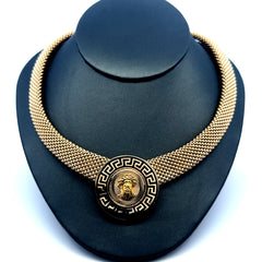 Necklaces Jessica with Religious Medallion 33mm 18" 14K