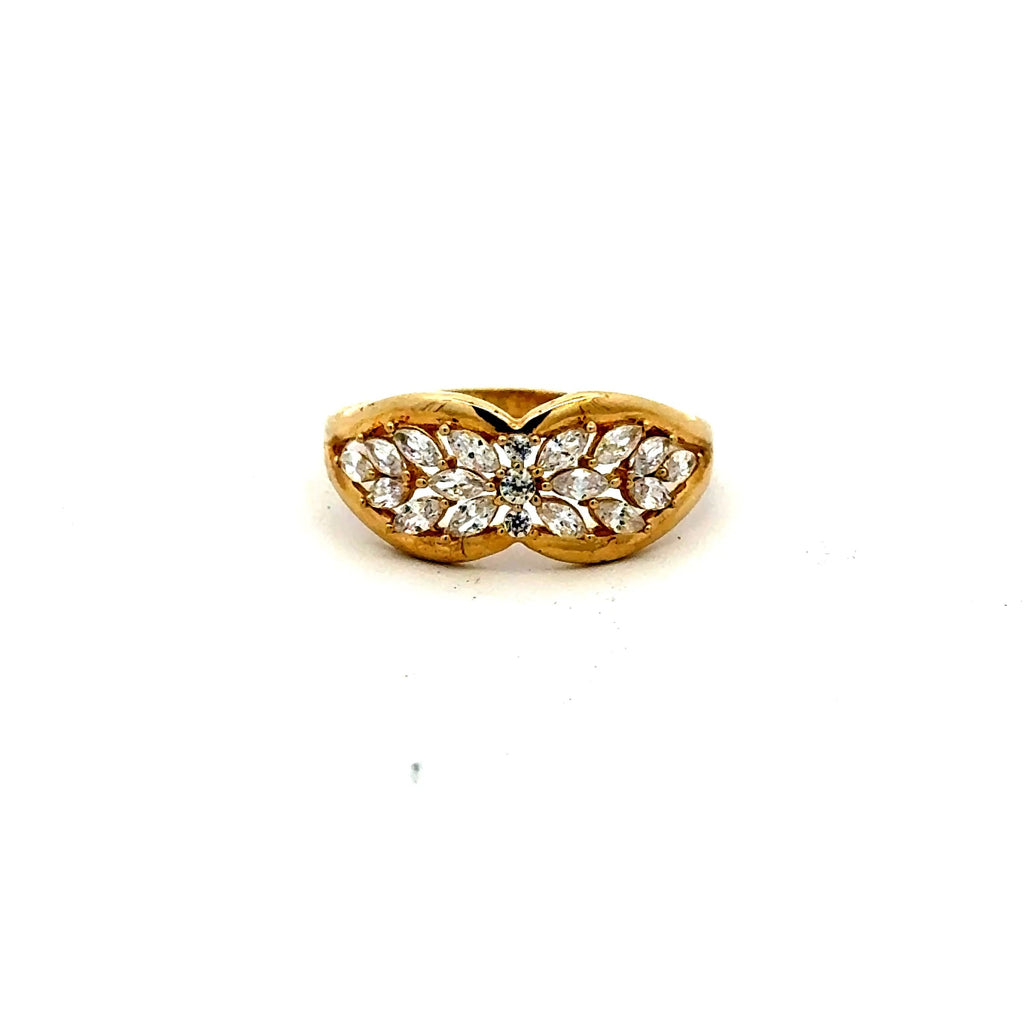 Ring Women's with CZ 7 1.5mm 10K