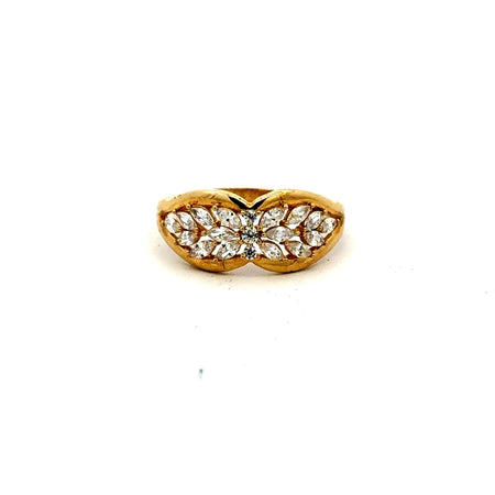 Ring Women's with CZ 7 1.5mm 10K