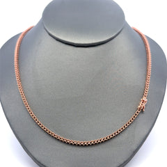 Chain Tennis without Stones Rose Gold 2.5mm 16" 10K