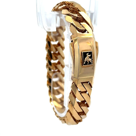 Bracelet Bull 13mm 7.5" 10K