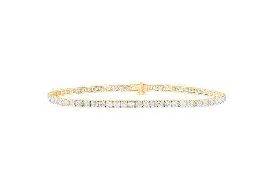 14kt  Gold Womens Round Diamond 4CTW-NAT DIA CN FASHION TENNIS BRACELET (7 INCH)