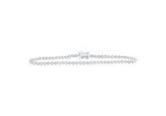 10kt Yellow Gold Womens Round Diamond Tennis Bracelet 7/8 Cttw