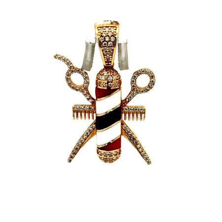 Pendant Barber Pole 36 14K