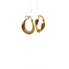 Earrings Fancy Hoops 22 5mm 10K