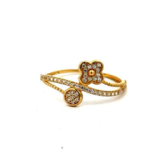 Ring Women's with CZ 7 1mm 10K