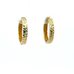 Earrings Fancy Hoops 18 3mm 10K