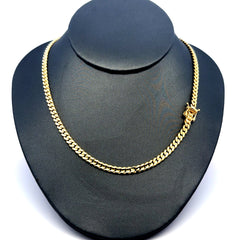 Chain Concave Link 4mm 18" 10K