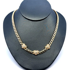 Chain Hearts Monaco 5mm 16" 10K
