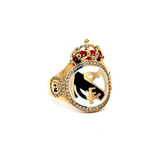 Ring Football Clubs 10 3mm 14K