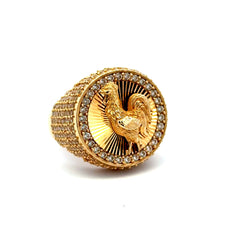 Ring CZ Pavé 10.5 5mm 10K