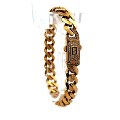 Bracelet Monaco 9mm 8" 14K